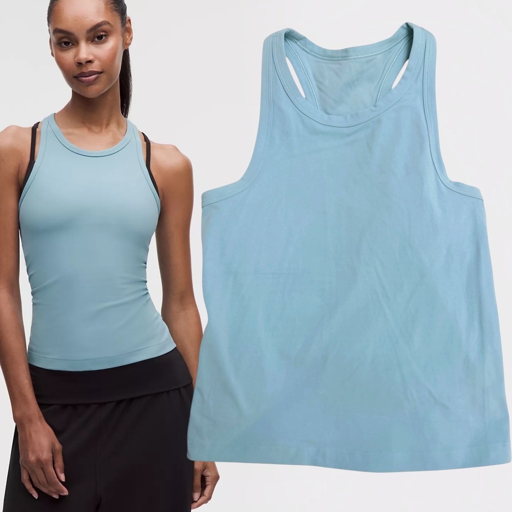 Lululemon Tank Top All It Takes Racerback Tidal Teal Size M